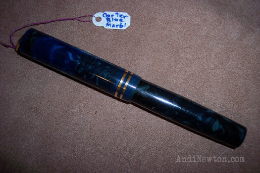Blue Carter Ringtop fountain pen