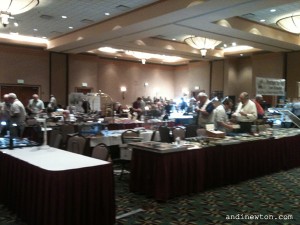 A shot of the dealer's room at the 2011 Raleigh Pen Show